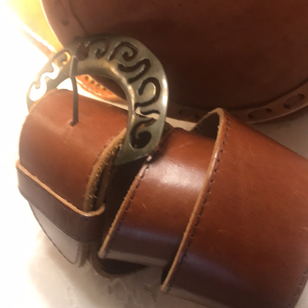 Leather Belt Wide Made in U.K.